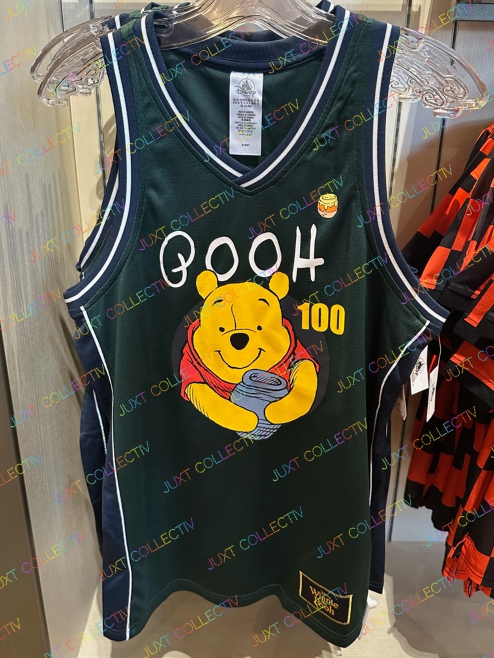 Disneyland Winnie the Pooh Hundred Acre Wood 100 Basketball Jersey